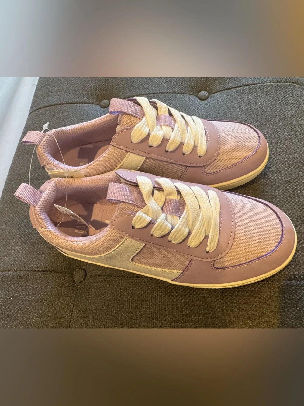 GAP Kids Pink and White Lace-Up Sneakers